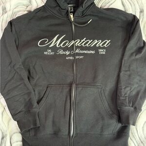 Forever 21 Charcoal Zip-Up Hoodie